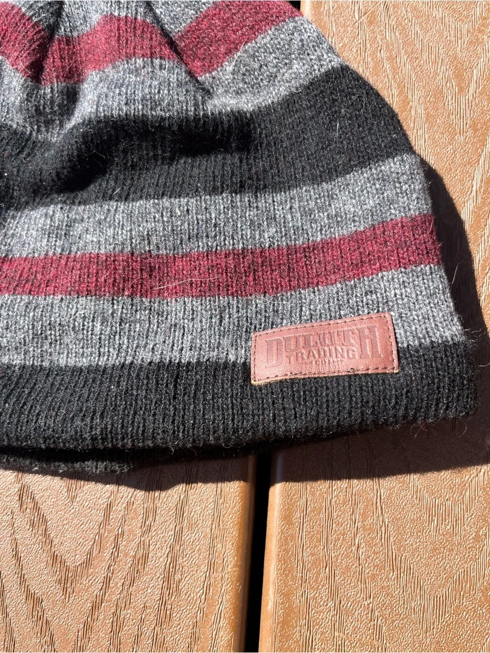 Duluth Trading Co Striped Beanie